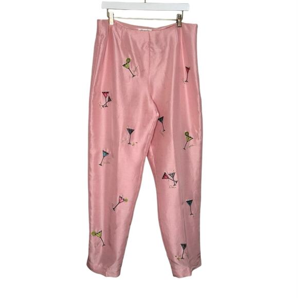 NWT Mark, Fore and Strike vintage pink silk martini pant size 16 - Picture 5 of 5